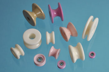 ceramic rollers, ceramic rolls, ceramic pulleys